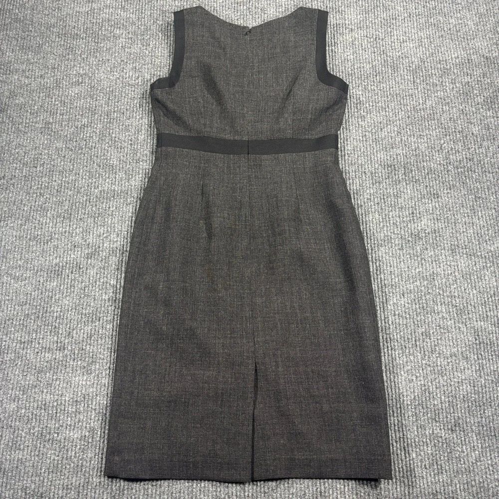Black Label by‎ Evan-Picone Sheath Dress Women 4 Grey Sleeveless Professional